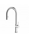 Grifo Caño Alto Extraible - Teka OVAL 9382, Extraible, Cromo