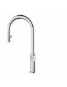 Grifo Caño Alto Extraible - Teka OVAL 9382, Extraible, Cromo