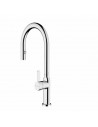 Grifo Caño Alto Extraible - Teka OVAL 9382, Extraible, Cromo