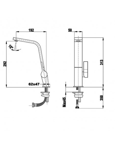 Grifo Caño Alto - Teka ICC 915, Cromo