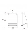 Extractor - Cata Professional 750 L, 49 dB,  600 m3 /h, Blanco