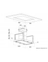 Campana Isla - Cata Fenix 1000 X, 100 cm, Inox