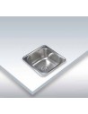 Fregadero Sobre Encimera - Cata CSS601, Inox,1 cubeta