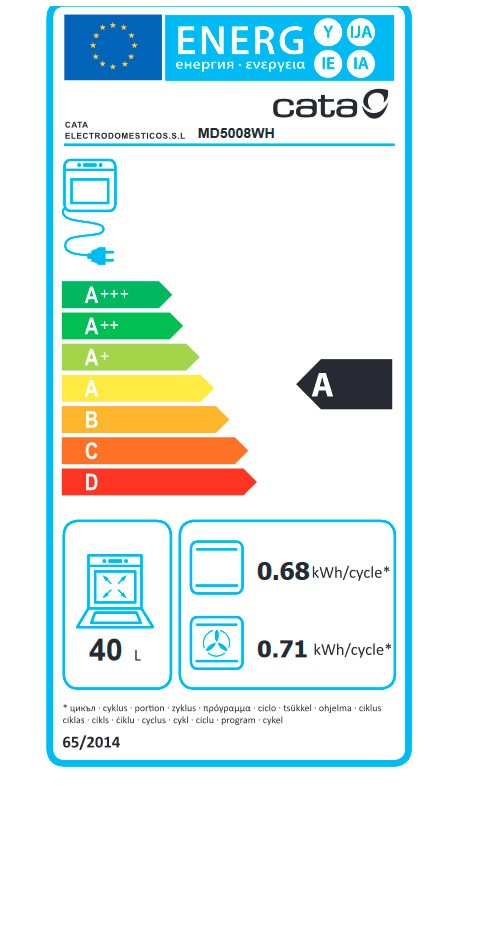 Etiqueta de Eficiencia Energética - 7003000