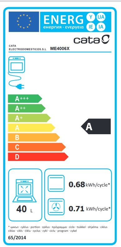 Etiqueta de Eficiencia Energética - 7003305