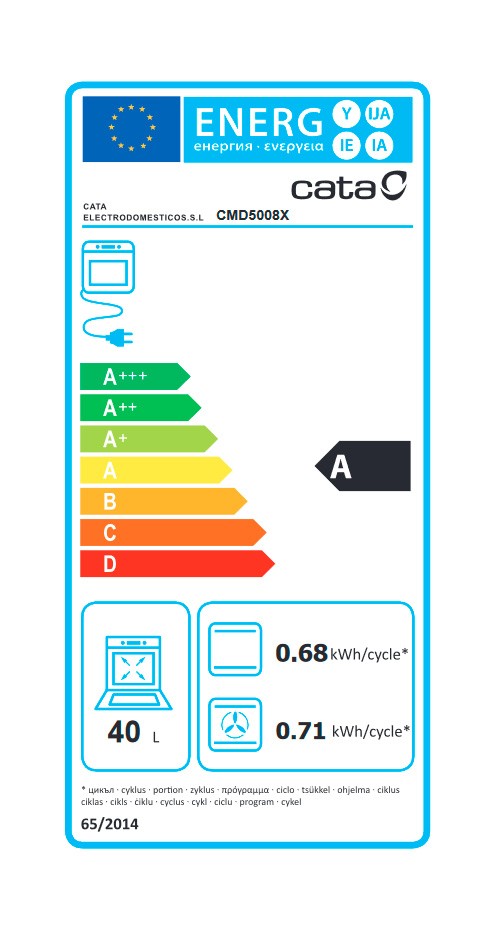Etiqueta de Eficiencia Energética - 7003307