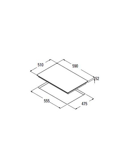 Placa Gas - Cata CI631BK Negro, 4...