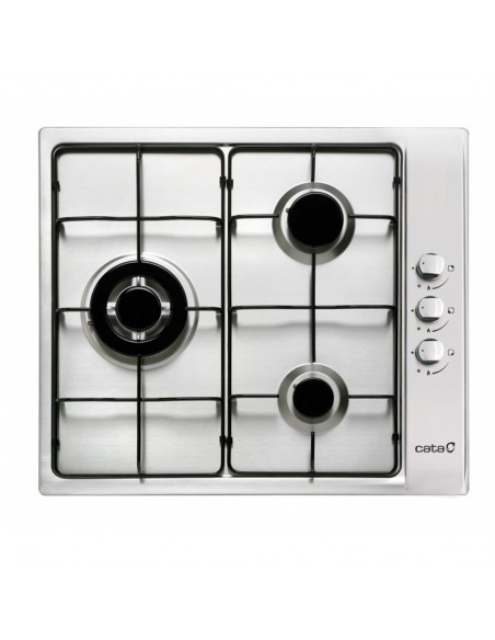 Placa Gas - Cata GI6021X, Inox, 3...