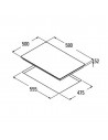 Placa Gas - Cata GI6021X, Inox, 3 zonas, Nat/But