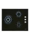 Placa Gas - Cata CI6021BK, Negro, 3 zonas, Nat/But
