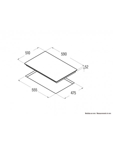 Placa Gas - Cata CCI6021BK, Cristal,...