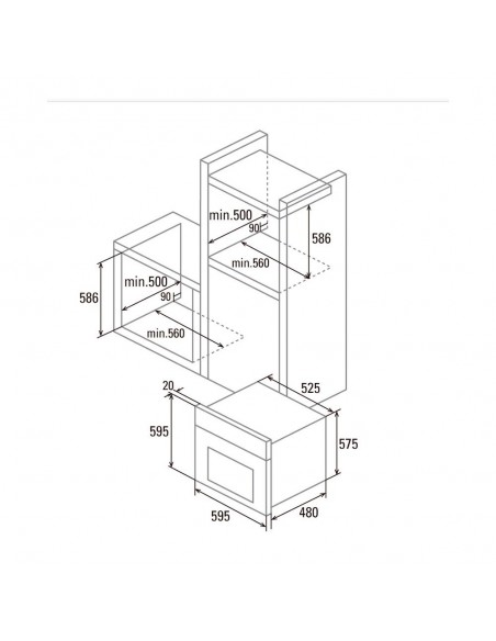 Horno Multifunción - Cata CM760ASWH,...