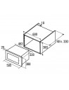 Microondas Integrable - Cata MC20IX, Inox, 20L