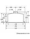 Campana Grupo Filtrante - Balay 3BF267EX, Eficiencia C, Acero Inoxidable, Techo