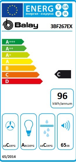 Etiqueta de Eficiencia Energética - 3BF267EX