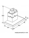 Campana Decorativa - Balay 3BC065MX, Acero Inoxidable, T-Invertida