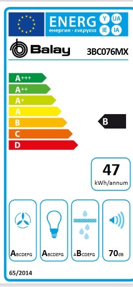 Etiqueta de Eficiencia Energética - 3BC076MX