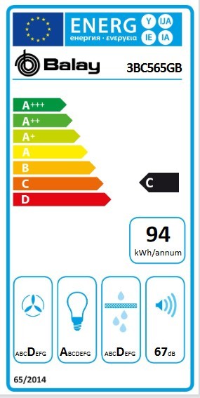 Etiqueta de Eficiencia Energética - 3BC565GB