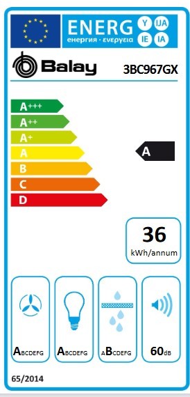 Etiqueta de Eficiencia Energética - 3BC967GX
