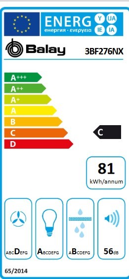 Etiqueta de Eficiencia Energética - 3BF276NX