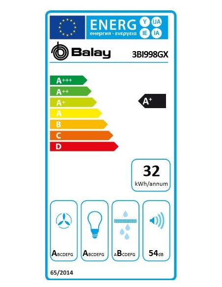 Campana Isla - Balay 3BI998GX, Acero...