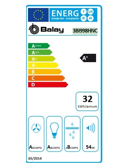 Campana Isla - Balay 3BI998HNC, Acero...