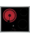 Placa Vitrocerámica - Balay 3EB715XR, 3 Zonas, 60 cm, Negro, Marco Inox