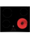 Placa Vitrocerámica - Balay 3EB720LR, 4 Zonas, 60 cm, Negro, Biselado