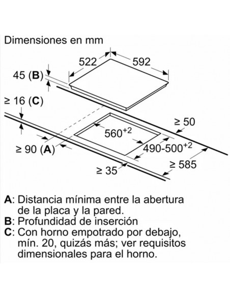 Placa Vitrocerámica - Balay 3EB765LQ,...