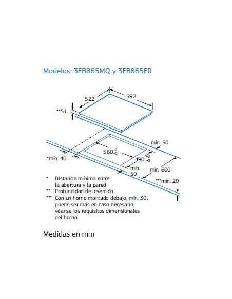 Placa Inducción - Balay 3EB865FR, 3...