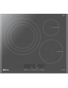Placa Inducción - Balay 3EB967AU, 3 Zonas, 60 cm, Gris Antracita, Biselado