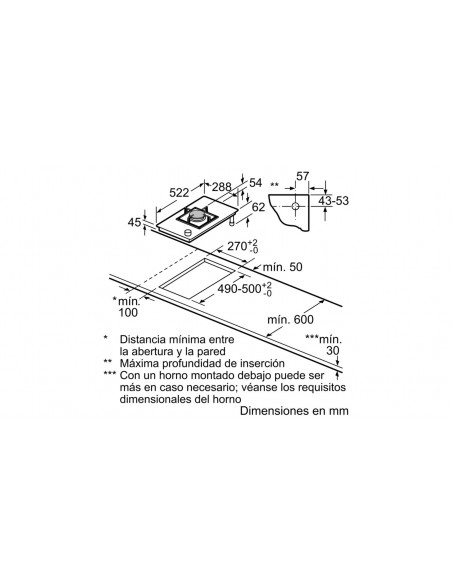 Placa Modular Gas - Balay 3ETG631HB,...