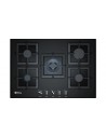 Placa Gas - Balay 3ETG676HB, 5 Zonas, 75 cm, Negro, Biselado