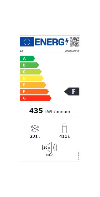 Etiqueta de Eficiencia Energética - GSB760PZXZ
