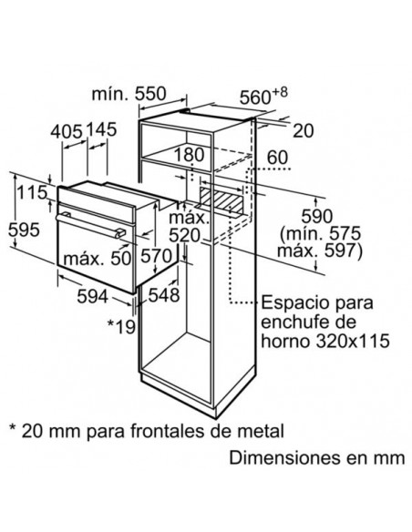 Horno Convencional - Balay 3HB1000X0,...