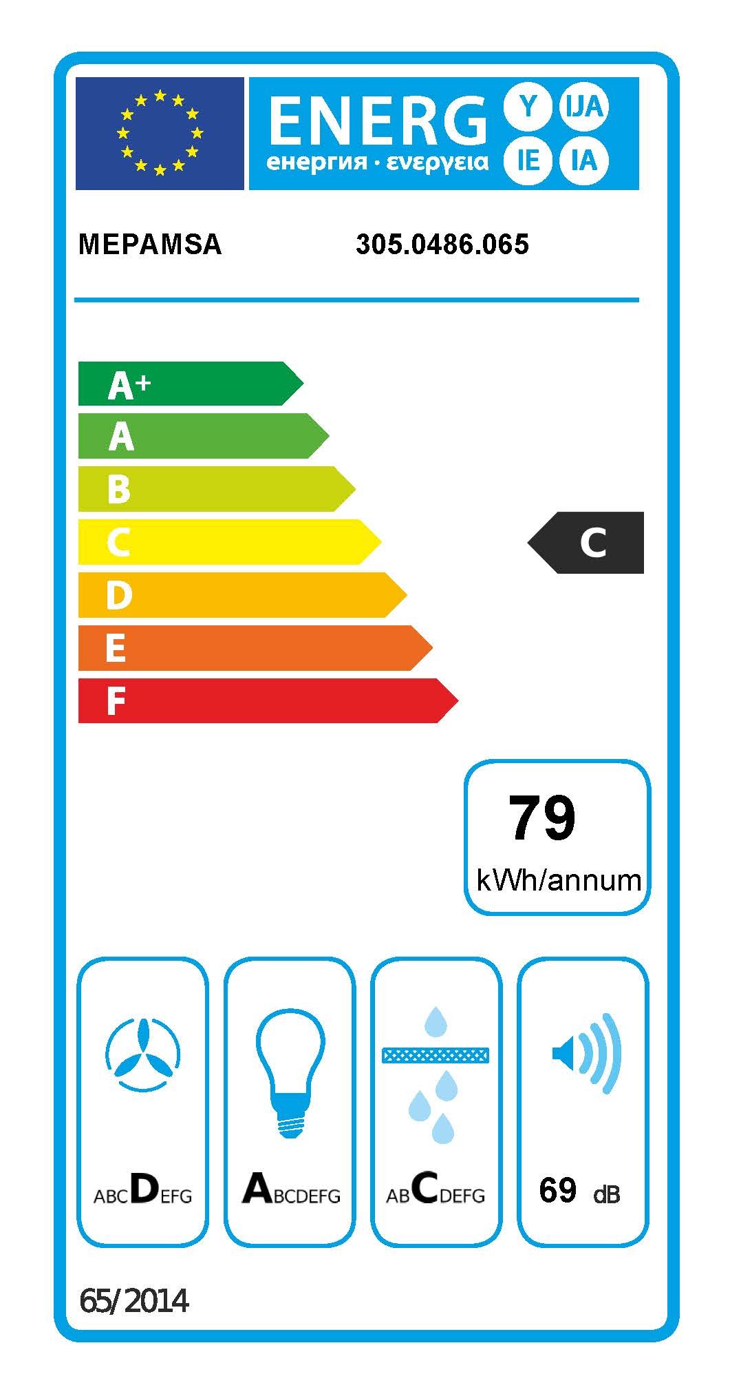 Etiqueta de Eficiencia Energética - 3050486065