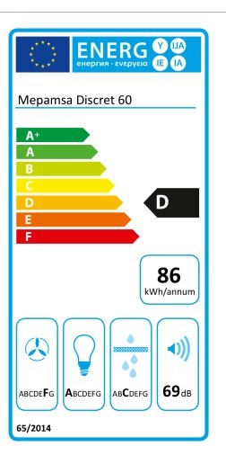 Etiqueta de Eficiencia Energética - 305.0545.463