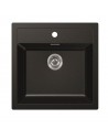 Fregadero Sintético -  Mepamsa Cubo  56.53, 1 Cubeta, Negro