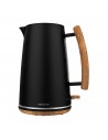 Hervidor - Cecotec ThermoSense 400 Black Woody, 3000W, 1,7 Litros, Negro