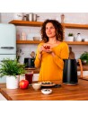 Hervidor - Cecotec ThermoSense 400 Black Woody, 3000W, 1,7 Litros, Negro