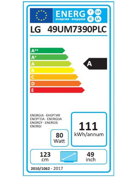 TV LED - LG 49UM7390PLC, 4K, 49"