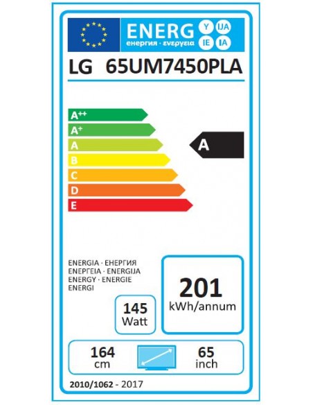 TV LED - LG 65UM7450, 4K, 65"