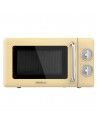 Microondas Libre Instalación - Cecotec ProClean 3110 Retro, 700 W, 20 litros, Grill, Amarillo
