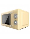Microondas Libre Instalación - Cecotec ProClean 3110 Retro, 700 W, 20 litros, Grill, Amarillo