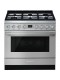 Cocina Gas y Eléctrica - Smeg CPF9GPX, 90 cm, 6 fuegos, Acero Inoxidable