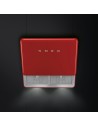 Campana Decorativa - Smeg KFAB75RD, Eficiencia A+, Rojo, Inclinada