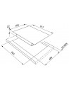 Placa Gas - Smeg PGF644, 4 Zonas, 60 cm, Acero Inoxidable, Sin Marco