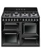 Cocina Gas - Smeg TR4110BL1, Eficiencia A, 110 cm, 7 fuegos, Negro