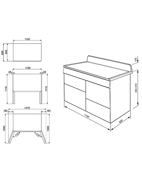 Cocina Gas - Smeg TR4110BL1,...