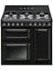 Cocina Gas - Smeg TR93BL, Eficiencia A, 90 cm, 6 fuegos, Negro